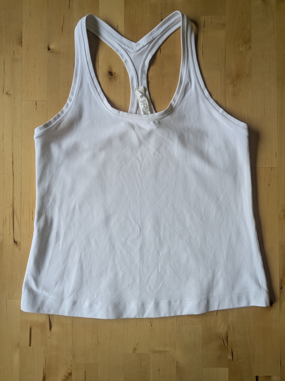 Women’s White Racerback Tank Top